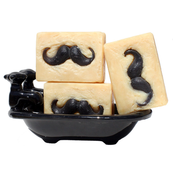 Mustache Artisan Bath and Body Soap for Men